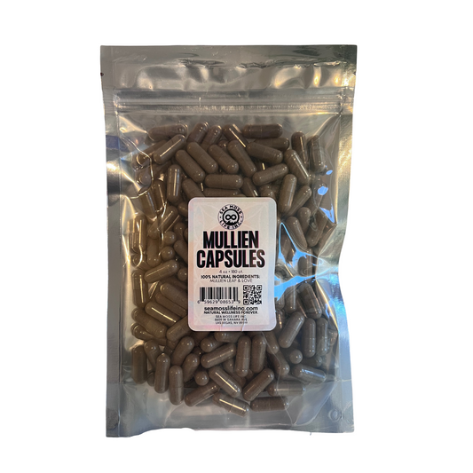 MULLIEN CAPSULES - Premium Respiratory Health, Expectorant, Mucus Relief, Lung Cleanse, Herbal Wellness - Smokers' Support | 180 ct. • 4 oz.