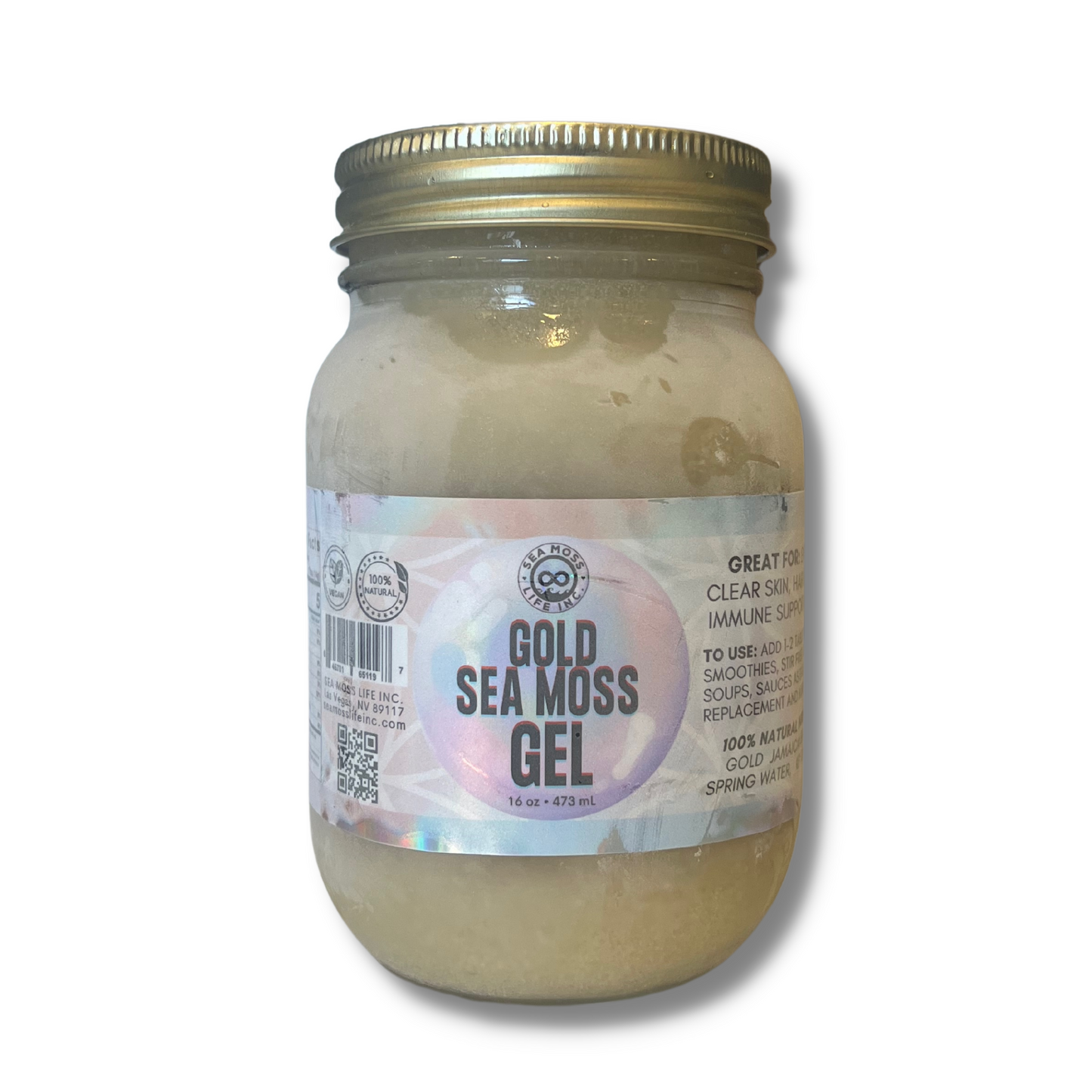 FRESH SEA MOSS GEL MADE TO ORDER: WILDCRAFTED | PREMIUM QUALITY | NATURAL SUPERFOOD | 16 FL OZ