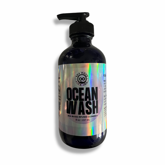 OCEAN WASH: SEA MOSS INFUSED BODY CLEANSER - NATURAL, NOURISHING CLEAN BEAUTY ESSENTIAL FOR RADIANT SKIN