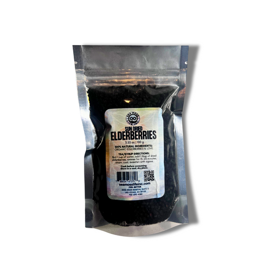 PREMIUM ELDERBERRIES | Organic Sun-Dried Elderberries – 100g | Boost Immunity & Wellness Naturally