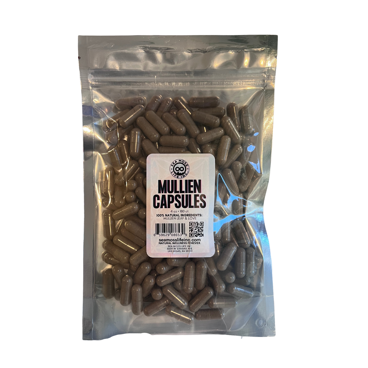 MULLIEN CAPSULES - Lung Cleanse, Herbal Wellness - Smokers' Support | 180 ct. • 4 oz.